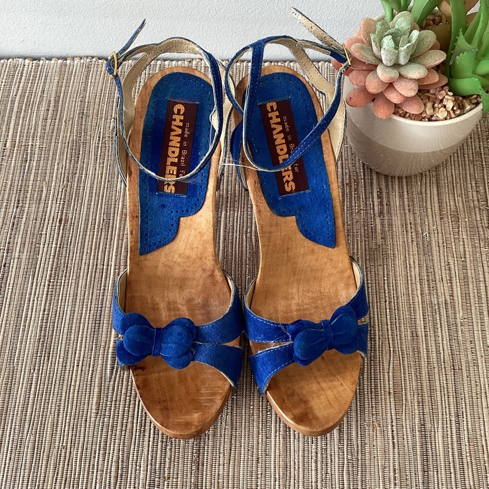 Blue Platform Sandals - Picture 4 of 7